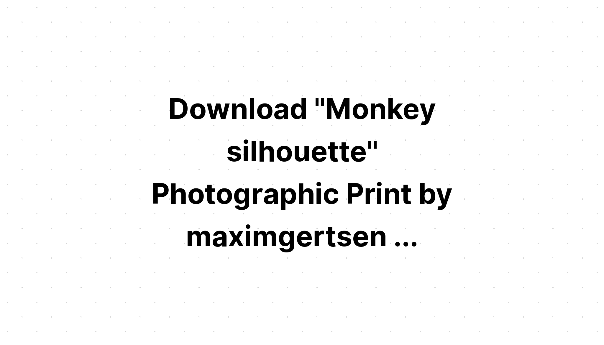 Download Silhouette Monkey Skateboard Clipart SVG File